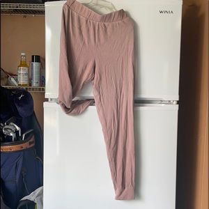 Dusty pink forever 21 joggers